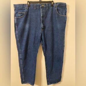 Wrangler Men's Rugged Wear Relaxed Fit Jeans‎ Medium Wash 50x30 50” Waist